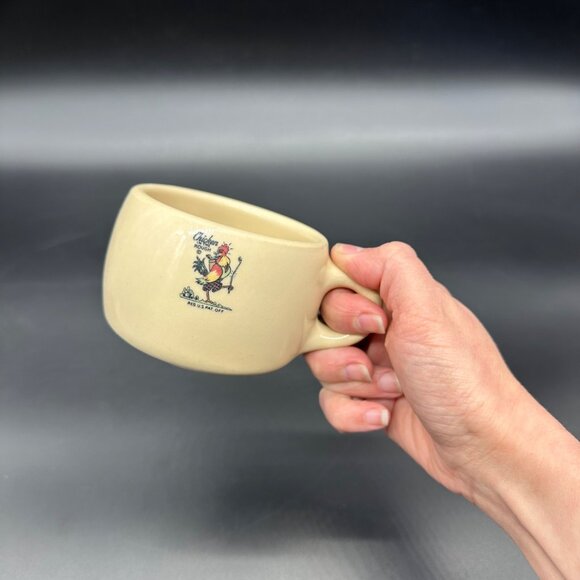 Vintage Chicken In The Rough Restaurant Ware Mug Syracuse China Coffee Cup 1940s - Picture 13 of 14